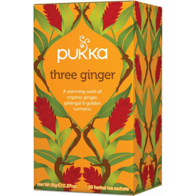 THREE GINGER TEABAGS 20pk Complex