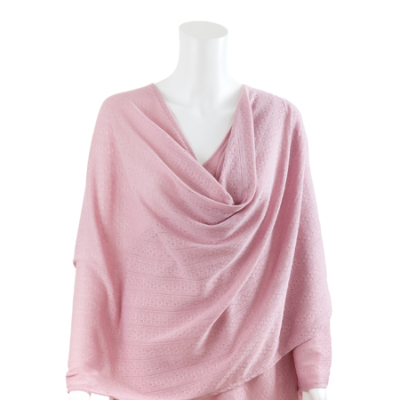 NURSING COVER TEXTURED KNIT PINK