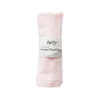 BAMBOO TOWEL SQUARE PINK