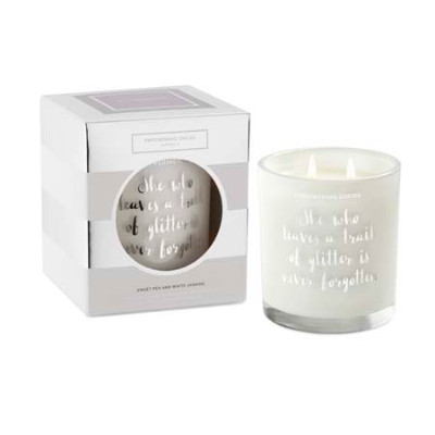 SWEET PEA AND WHITE JASMINE SOY CANDLE 370g