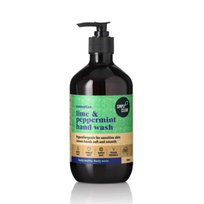 AUSTRALIAN LIME AND PEPPERMINT HAND WASH 500ml