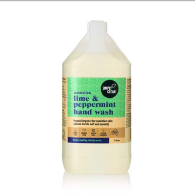 AUSTRALIAN LIME AND PEPPERMINT HAND WASH 5L