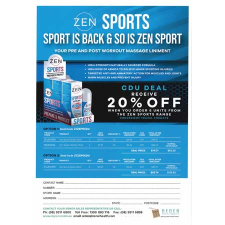 ZEN SPORTS 6 x SPRAY CDU *DISC*