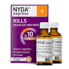 NYDA EXPRESS HEAD LICE FAMILY PACK 2x50ml
