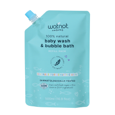 100% NATURAL BABY WASH & BUBBLE BATH REFILL 500ml