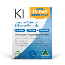 KI IMMUNE DEFENCE & ENERGY FORMULA 75Tabs Complex