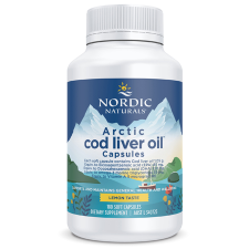 LEMON ARCTIC COD LIVER OIL 180 Caps Fish Oils