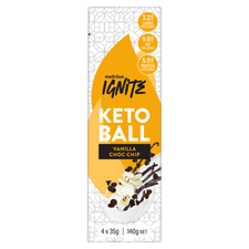 IGNITE KETO BALL VANILLA CHOC CHIP 35g 4Pk