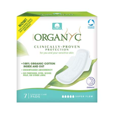 ORGANIC SUPER FLOW OVERNIGHT PADS 7Pk