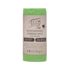 BIODEGRADABLE GARBAGE BIN BAGS 20L 15 BAGS PER ROLL