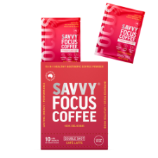 SAVVY FOCUS COFFEE 10x8g Sch SACHET