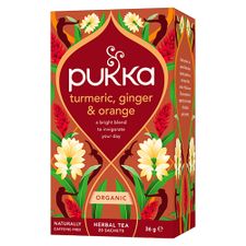 TURMERIC, GINGER & ORANGE TEABAGS 20Pk