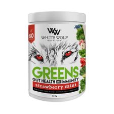 GREENS GUT HEALTH & IMMUNITY STRAWBERRY MINT 300g
