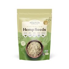 AUSTRALIAN GROWN CONVENTIONAL HULLED HEMP SEEDS 200g