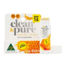 MANUKA HONEY & ZINC LIP BALM SPF15 4.7g PLASTIC