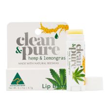 HEMP & LEMONGRASS LIP BALM 4.7g PLASTIC