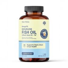 OMEGATQ ODOURLESS FISH OIL & BLACK SEED OIL 120Caps