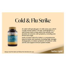 POS COLD & FLU STRIKE DISPENSARY CARD