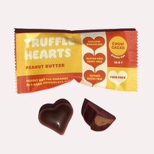 PEANUT BUTTER CARAMEL  TRUFFLE HEARTS 2Pk