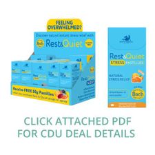 REST & QUIET ORANGE PASTILLES CDU DEAL