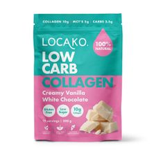 LOW CARB COLLAGEN VANILLA WHITE CHOC 300g