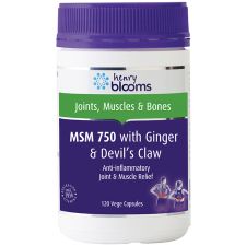 MSM 750 WITH GINGER & DEVILS CLAW 120Vcaps